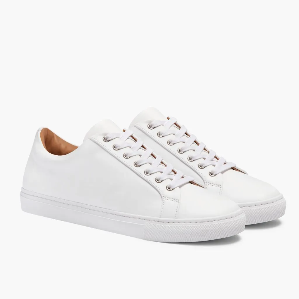 Women's Premier Low Top In White Leather